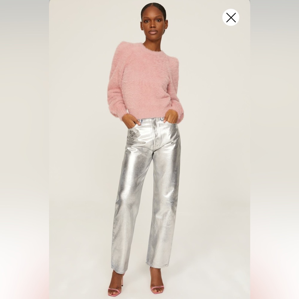 Ronny Kobo Collective Pink Fuzzy Sweater